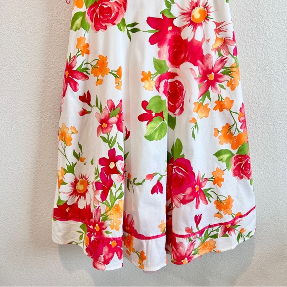 Ruby Rox Juniors 9 Floral Dress Pink Fit & Flare Y2K Coquette Rockabilly Hoco - Picture 5 of 13